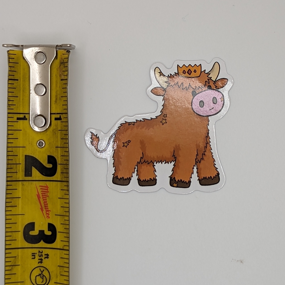 Highland Cow Sticker - Picture 2 of 2
